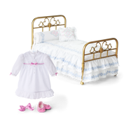 Rebecca’s™ Bed & Bedding for 18-inch Dolls (Historical Characters) J4