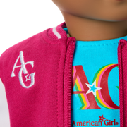 Truly Me™ 18-inch Doll #113 with curly dark-brown hair V9