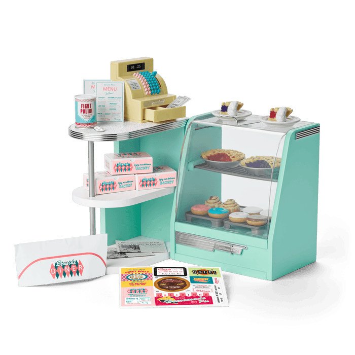 Maryellen’s™ Seaside Diner Bakery Case for 18-inch Dolls (Historical Characters) L0