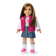 Truly Me™ 18-inch Doll #107 with straight brown hair T5