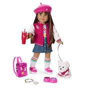 Truly Me™ 18-inch Doll #122 with straight dark-brown hair T3