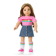 Truly Me™ 18-inch Doll #118 with curly caramel hair Z8