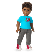 Truly Me™ 18-inch Doll #113 with curly dark-brown hair V9