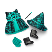 Witchy Webs Costume for 18-inch Dolls M1