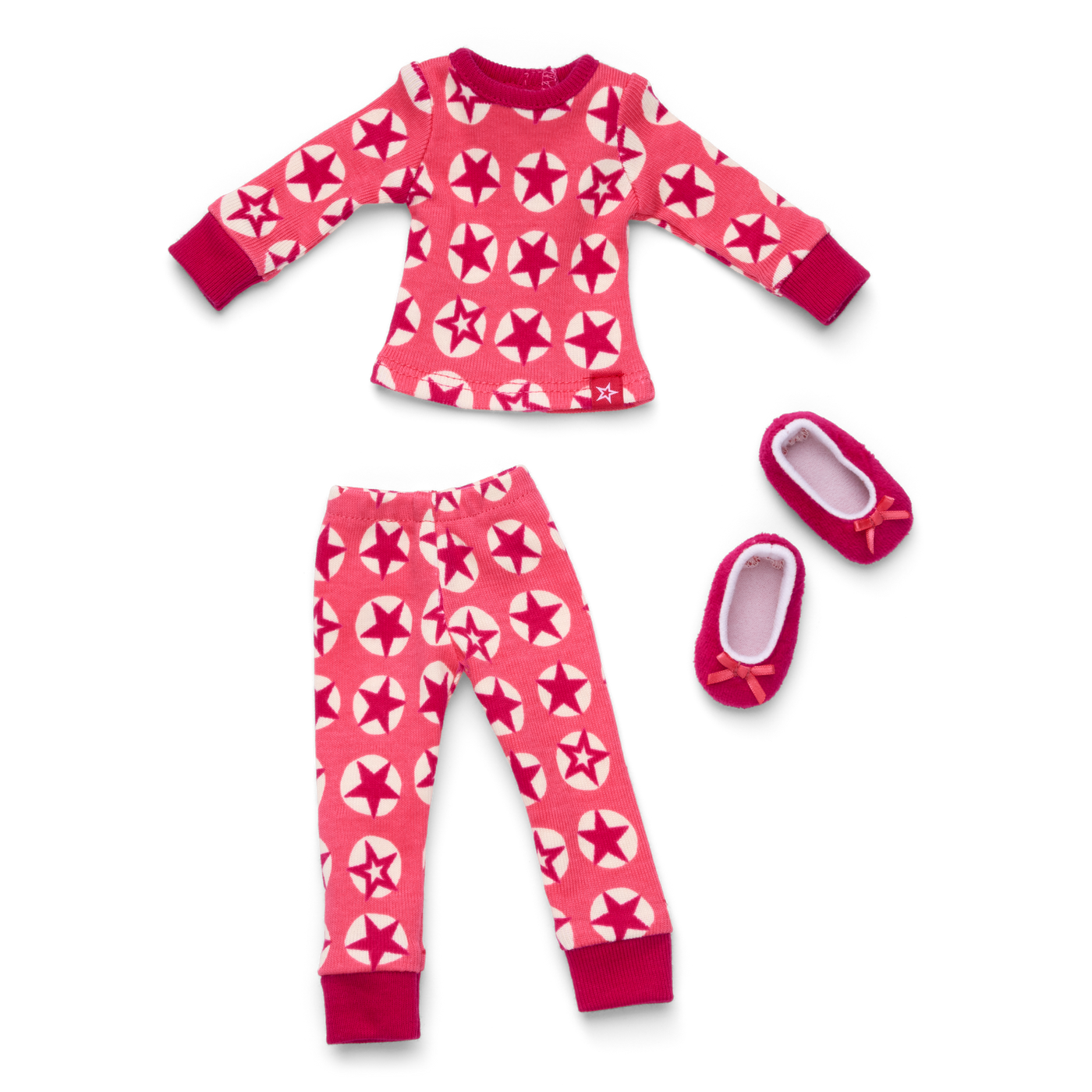 American Girl® x Hanna Andersson Berry Bright Stars Pajamas for 14.5-inch Dolls O0