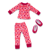 American Girl® x Hanna Andersson Berry Bright Stars Pajamas for 14.5-inch Dolls O0