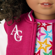 Truly Me™ 18-inch Doll #132 with curly dark-brown hair S5