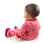 American Girl® x Hanna Andersson Berry Bright Stars Pajamas for Bitty Baby® Dolls C4
