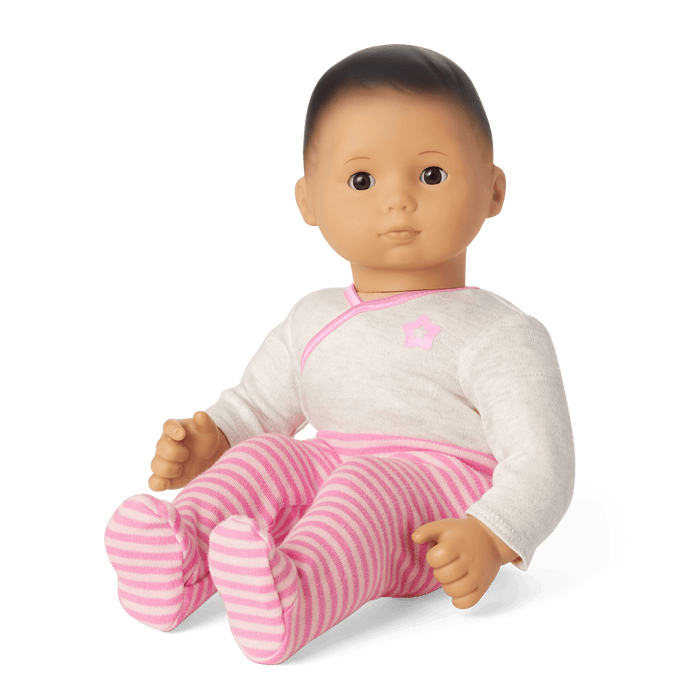 Bitty Baby® Doll #4 with black hair in Pretty Pink D1