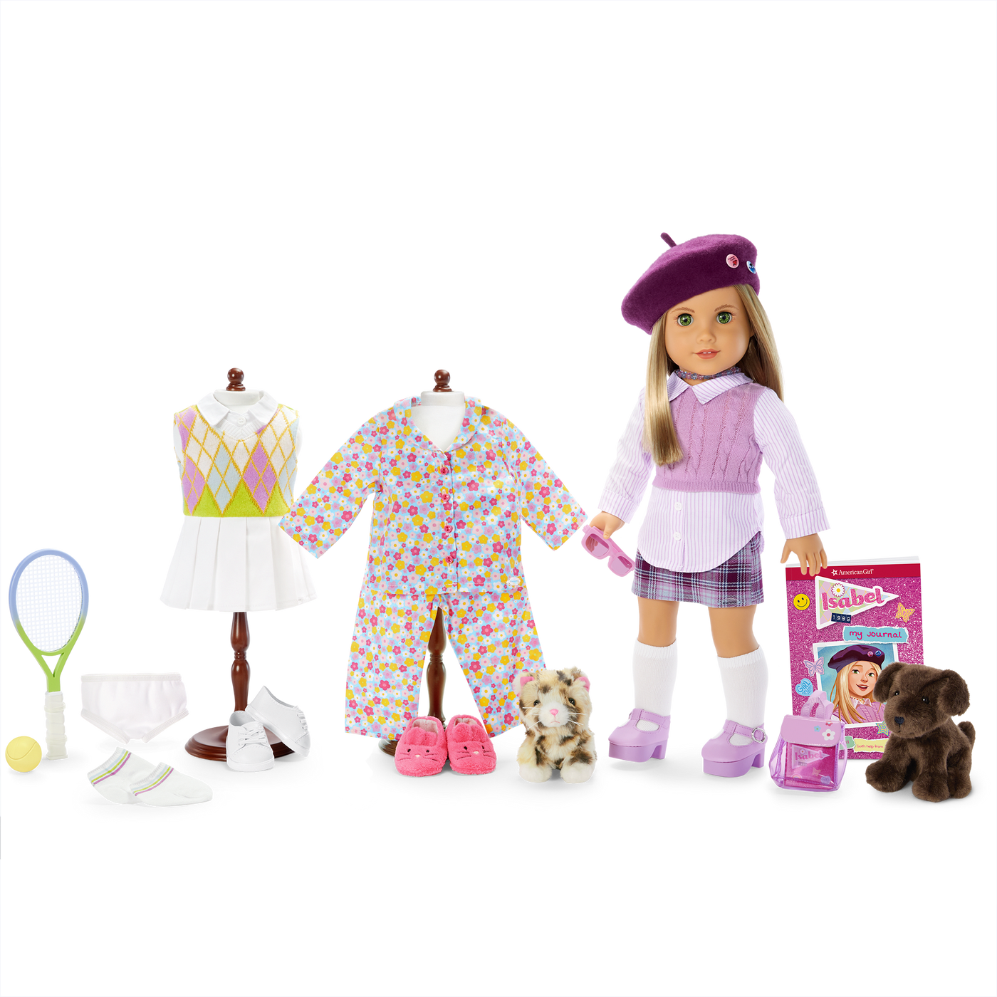 ’90s Twins Isabel’s™ Tennis Gift Set (Historical Characters) R2
