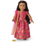 Diwali Celebration Outfit for 18-inch Dolls Y5