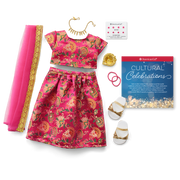 Diwali Celebration Outfit for 18-inch Dolls Y5