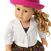 Courtney’s™ White Fringe Jacket for 18-inch Dolls (Historical Characters) O4