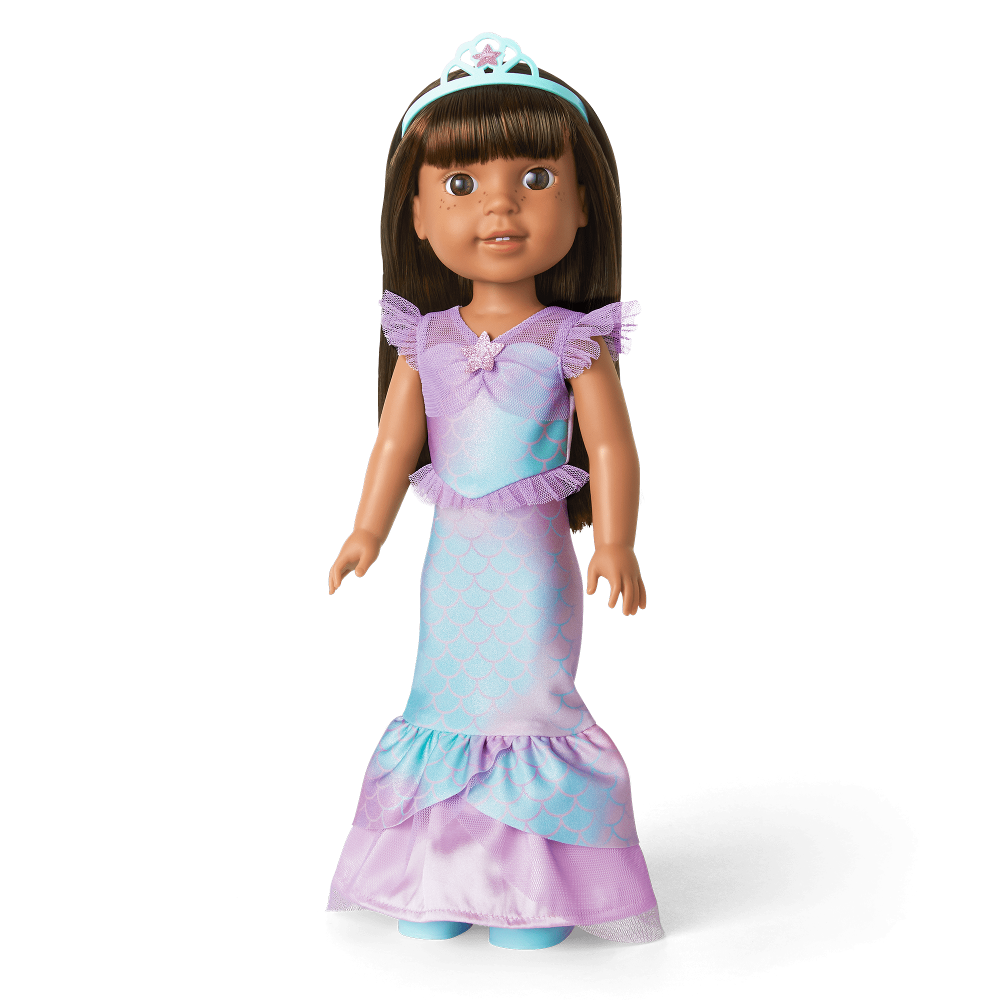 2-in-1 Sparkly Mermaid Outfit for WellieWishers™ Dolls G2