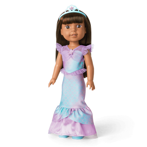 2-in-1 Sparkly Mermaid Outfit for WellieWishers™ Dolls G0