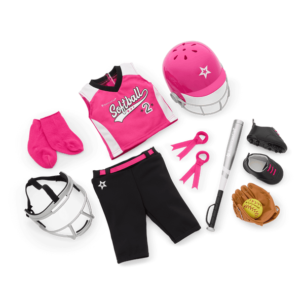 Softball Star Uniform for 18-inch Dolls W0