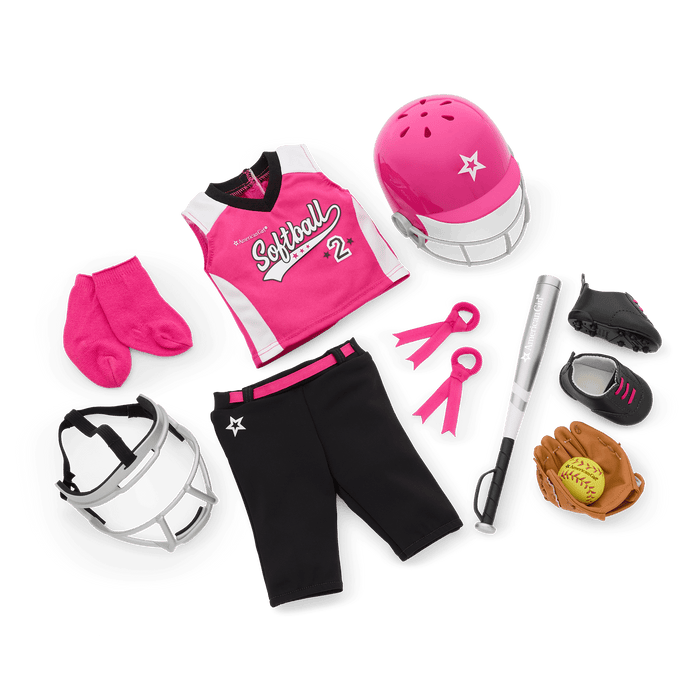 Softball Star Uniform for 18-inch Dolls W0