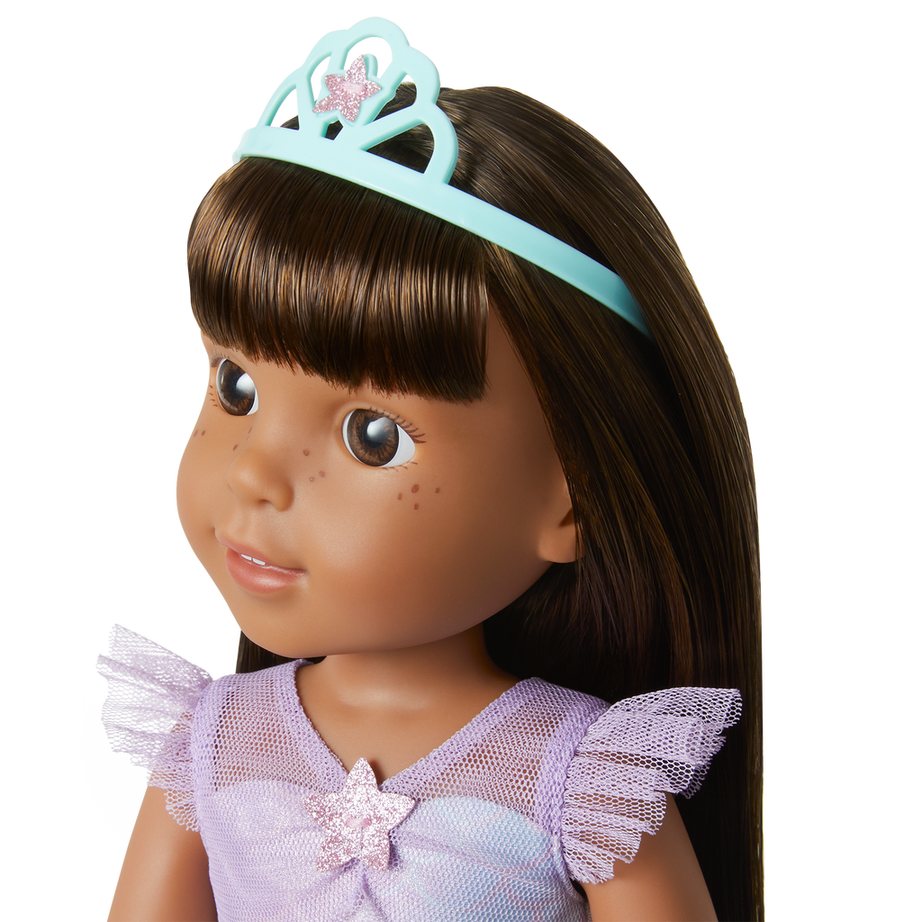 2-in-1 Sparkly Mermaid Outfit for WellieWishers™ Dolls G0
