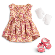 Melody’s™ Fancy Floral Dress for 18-inch Dolls (Historical Characters) T5