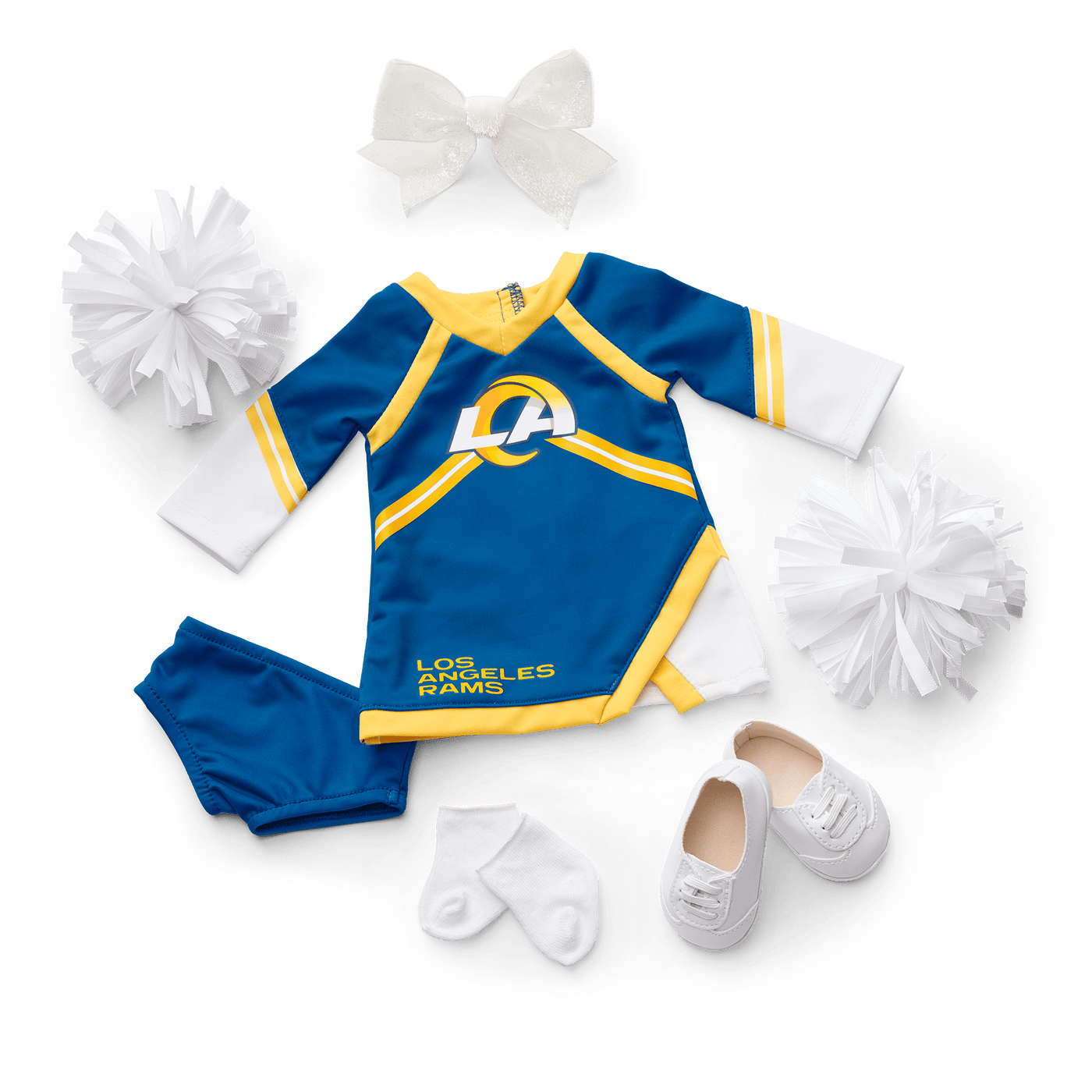 American Girl® x NFL Los Angeles Rams Cheer Uniform for 18-inch Dolls S6