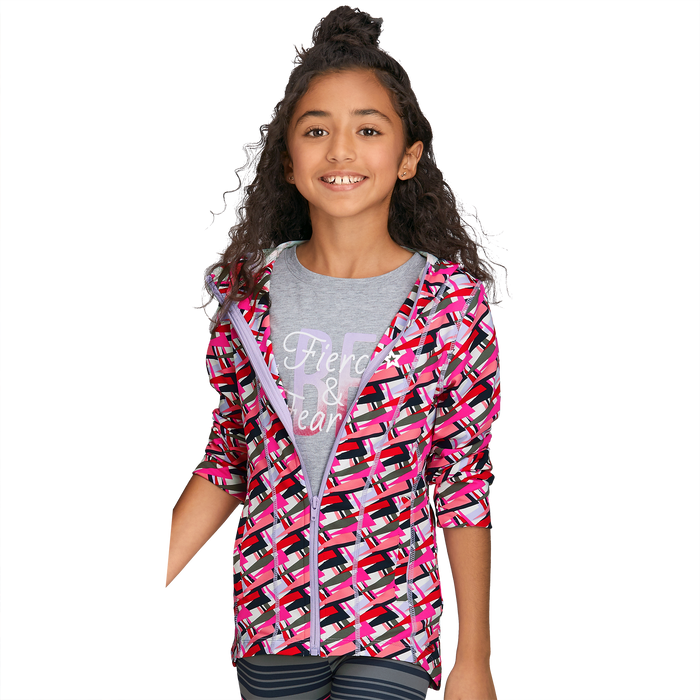 Feeling Fierce Print Jacket for Girls A4