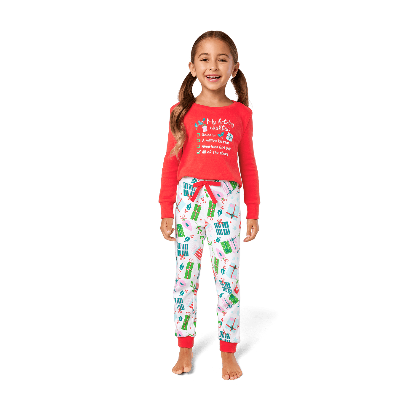 Holiday Wish List PJs for Little Girls K3