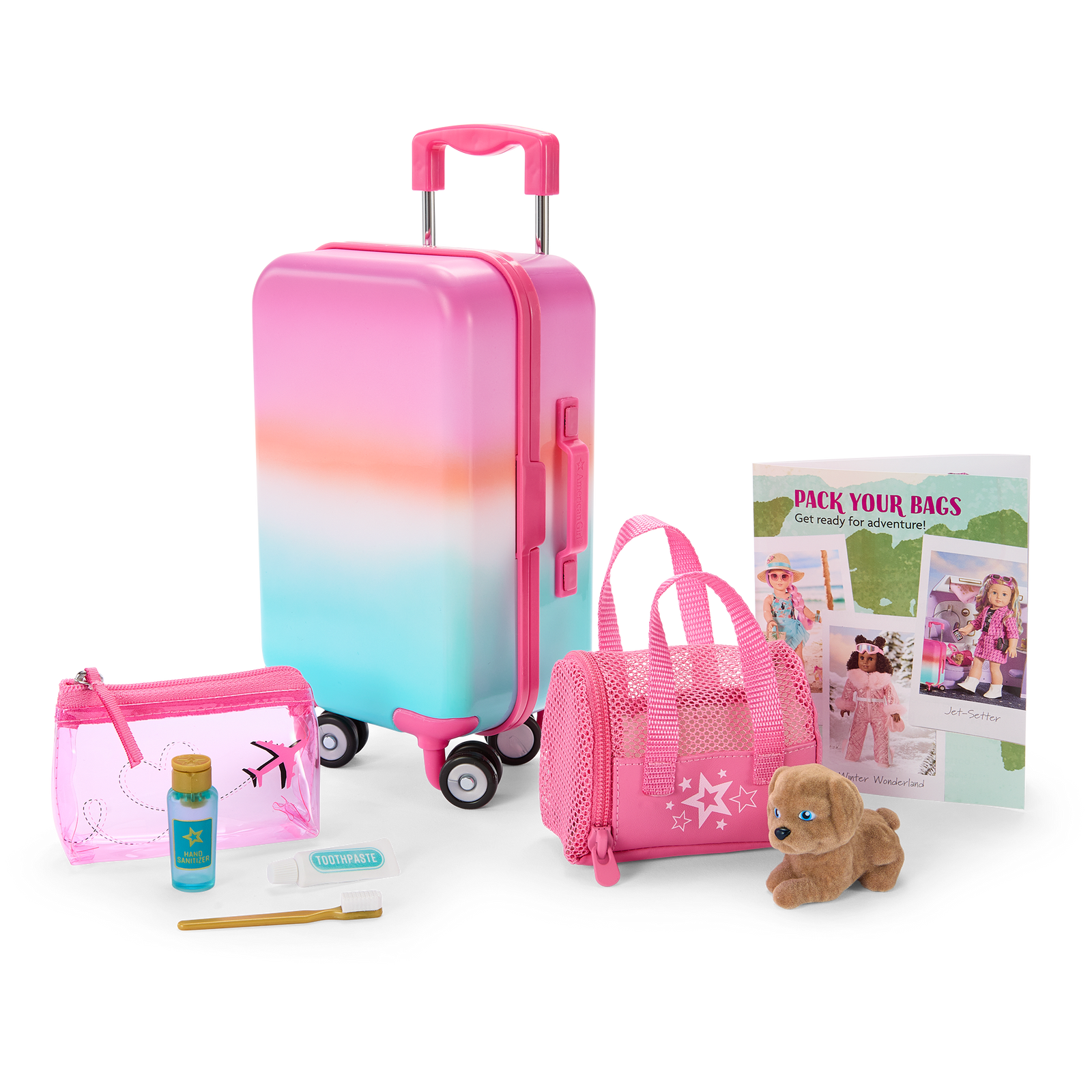 Packed with Fun Luggage Set for 18-inch Dolls K0