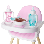 Little Bitty Baby™ Layette & High Chair Set for 7.75-inch Dolls V4