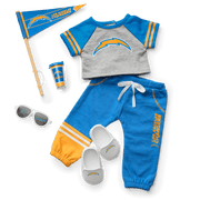 American Girl® x NFL Los Angeles Chargers Fan Outfit & Accessories for 18-inch Dolls O6