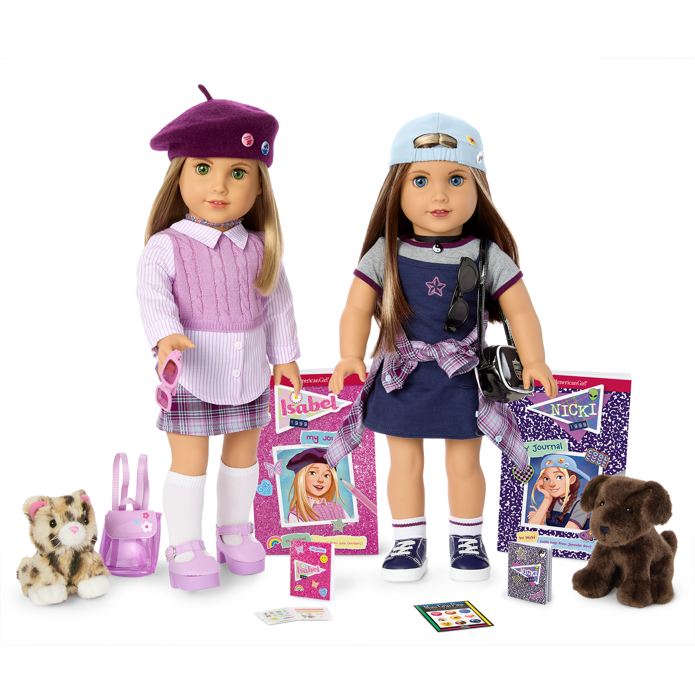’90s Twins Isabel™ & Nicki™ Gift Set (Historical Characters) M4