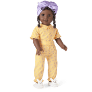 Claudie's™ Yellow Bloom Pajamas for 18-inch Dolls (Historical Characters) I3