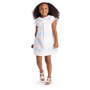 Sunny Flowers Dress for Little Girls H0