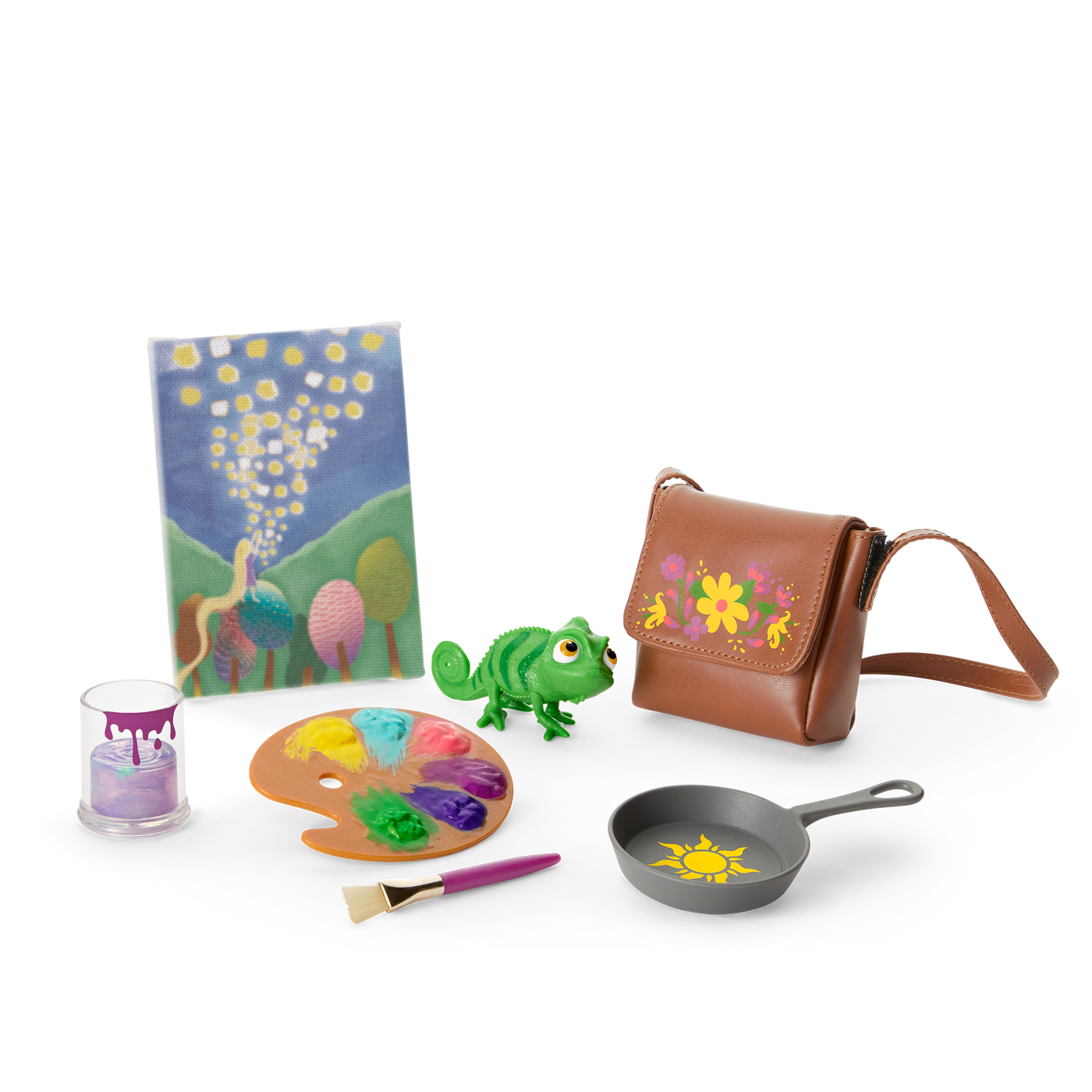 American Girl® Disney Princess Rapunzel Painting Accessories & Pascal for 18-inch Dolls Z0
