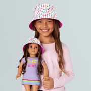 AG™ Star Bucket Hat Set for Girls & Dolls G1