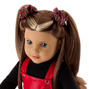 Nicki’s™ Red Vinyl Jumper Outfit for 18-inch Dolls (Historical Characters) H4