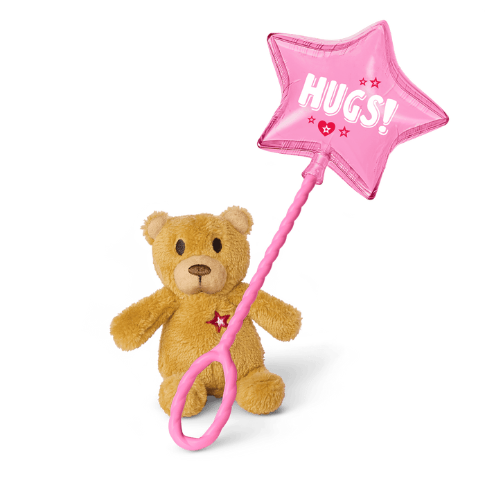 Hugs and Well Wishes Balloon & Bear for WellieWishers™ & Bitty Baby® Dolls K3