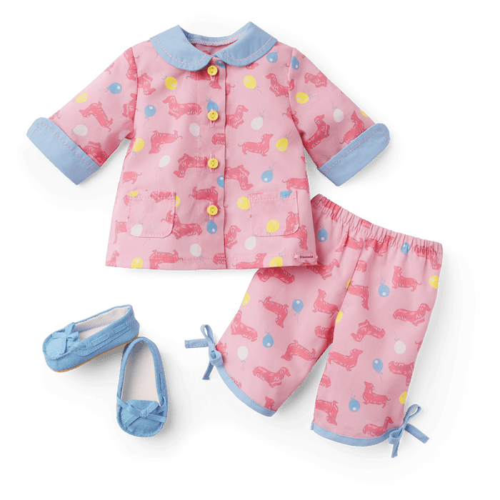 Maryellen’s™ Dachshund Pajamas for 18-inch Dolls (Historical Characters) T6