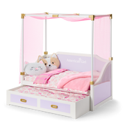 All Set for Sleepovers Canopy Bed for 18-inch Dolls Z0
