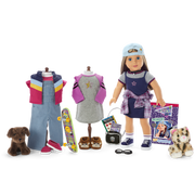 ’90s Twins Nicki’s™ Skateboarding Gift Set (Historical Characters) E1