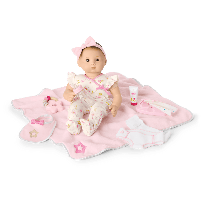 Bitty Baby® Doll #2 with brown hair Care & Play Set Z5