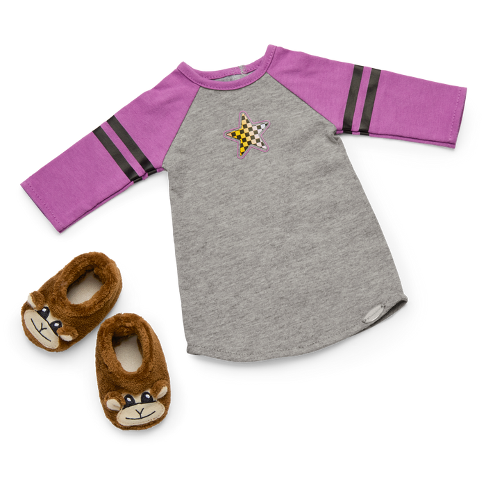 Nicki’s™ Skater Dreams Sleep Shirt for 18-inch Dolls (Historical Characters) Y4