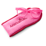 Petal-Pink Glasses for 18-inch Dolls U7