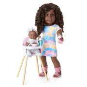 Little Bitty Baby™ Layette & High Chair Set for 7.75-inch Dolls V4