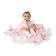 Bitty Baby® Doll #4 with black hair Care & Play Set W2