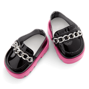Fuchsia Flair Platform Loafers for 18-inch Dolls G7