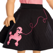 Maryellen's™ Poodle Skirt Outfit for 18-inch Dolls (Historical Characters) V6