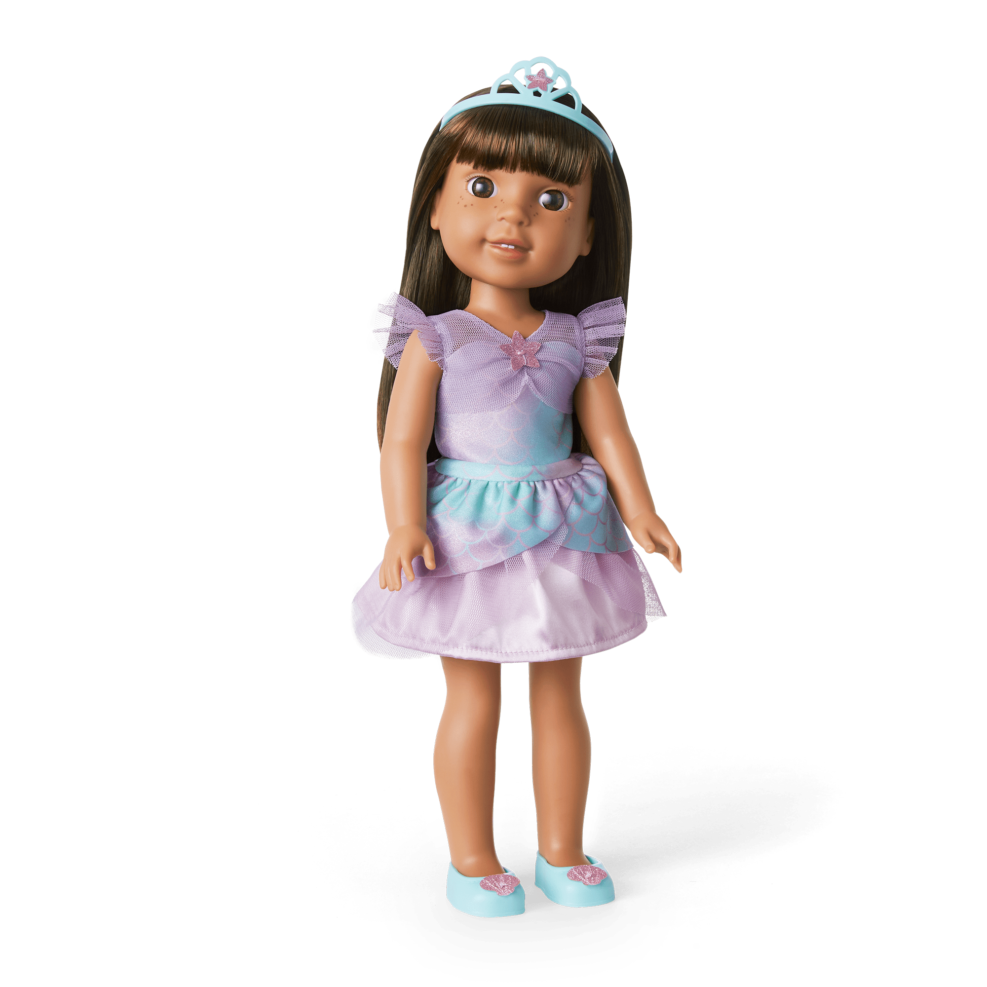 2-in-1 Sparkly Mermaid Outfit for WellieWishers™ Dolls G2
