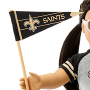 American Girl® x NFL New Orleans Saints Fan Outfit & Accessories for 18-inch Dolls O7