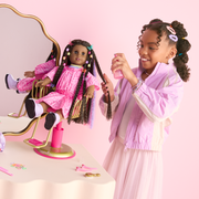 Long Hair Looks™ by Truly Me™ 18-inch Doll #135 & hair accessories O3