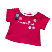 Matching AG™ Grin Pins Ringer Tee Set for Girls & 18-inch Dolls M2